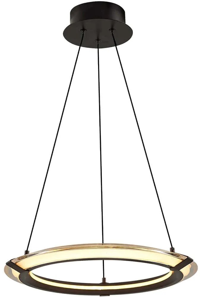 Φωτιστικό Οροφής Krakow 701CHD1326 Φ40x120cm Led 2000lm 35W 3000K Brown Opviq