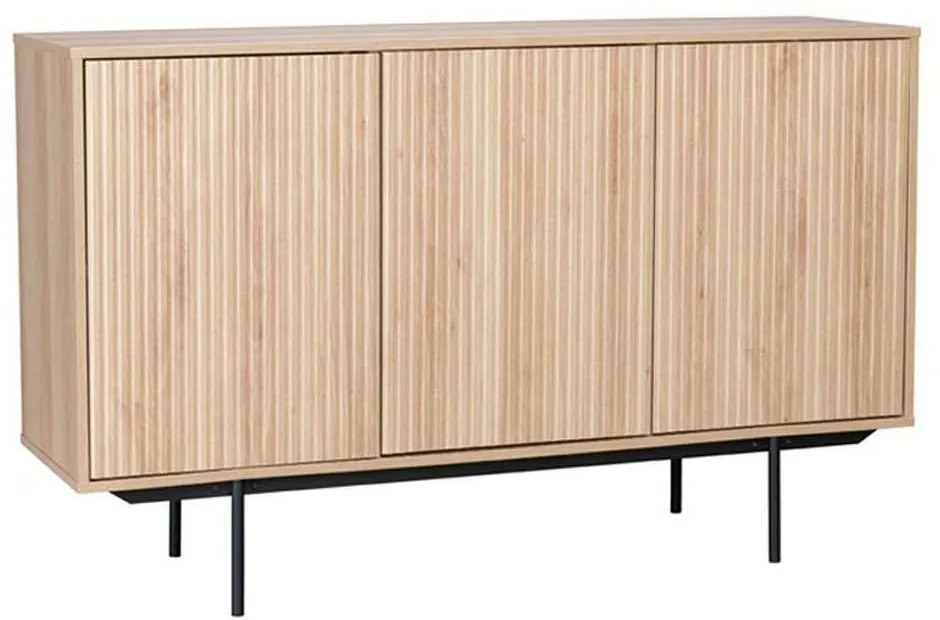Μπουφές Rigote 05-0534 140x39x82,8cm Sonoma-Black Particle Board, Metal
