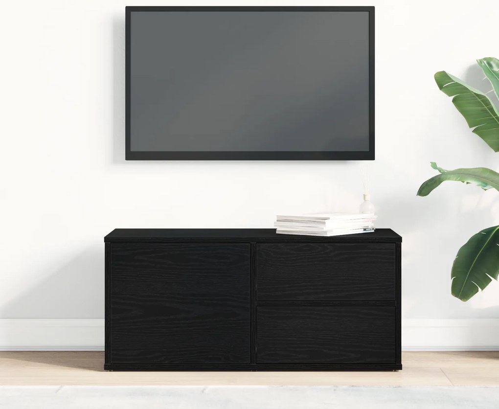 vidaXL Κονσόλα Τηλεόρασης από δρυς 80x34x35,5 εκ Επεξεργασμένο ξύλο