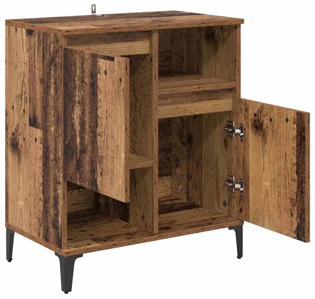 vidaXL Πλαϊνό γραφείο Παλιό ξύλο 60 x 35 x 70 cm Επεξεργασμένο ξύλο