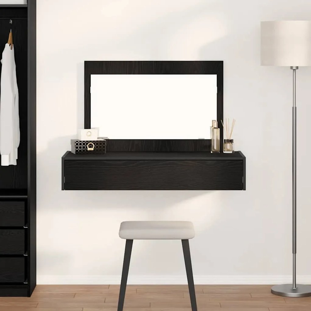vidaXL Τραπέζι περιποίησης Μαύρο 100 x 40 x 70 εκ. Επεξεργασμένο ξύλο