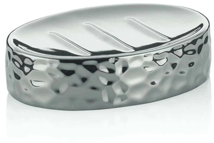 Σαπουνοθήκη Sterling 23780 12,5x8,5x3cm Silver Kela Ceramic