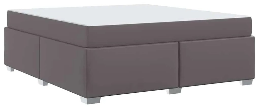 vidaXL Σκελετός Κρεβατιού με στρώμα Γκρι 180 x 200 cm ύφασμα