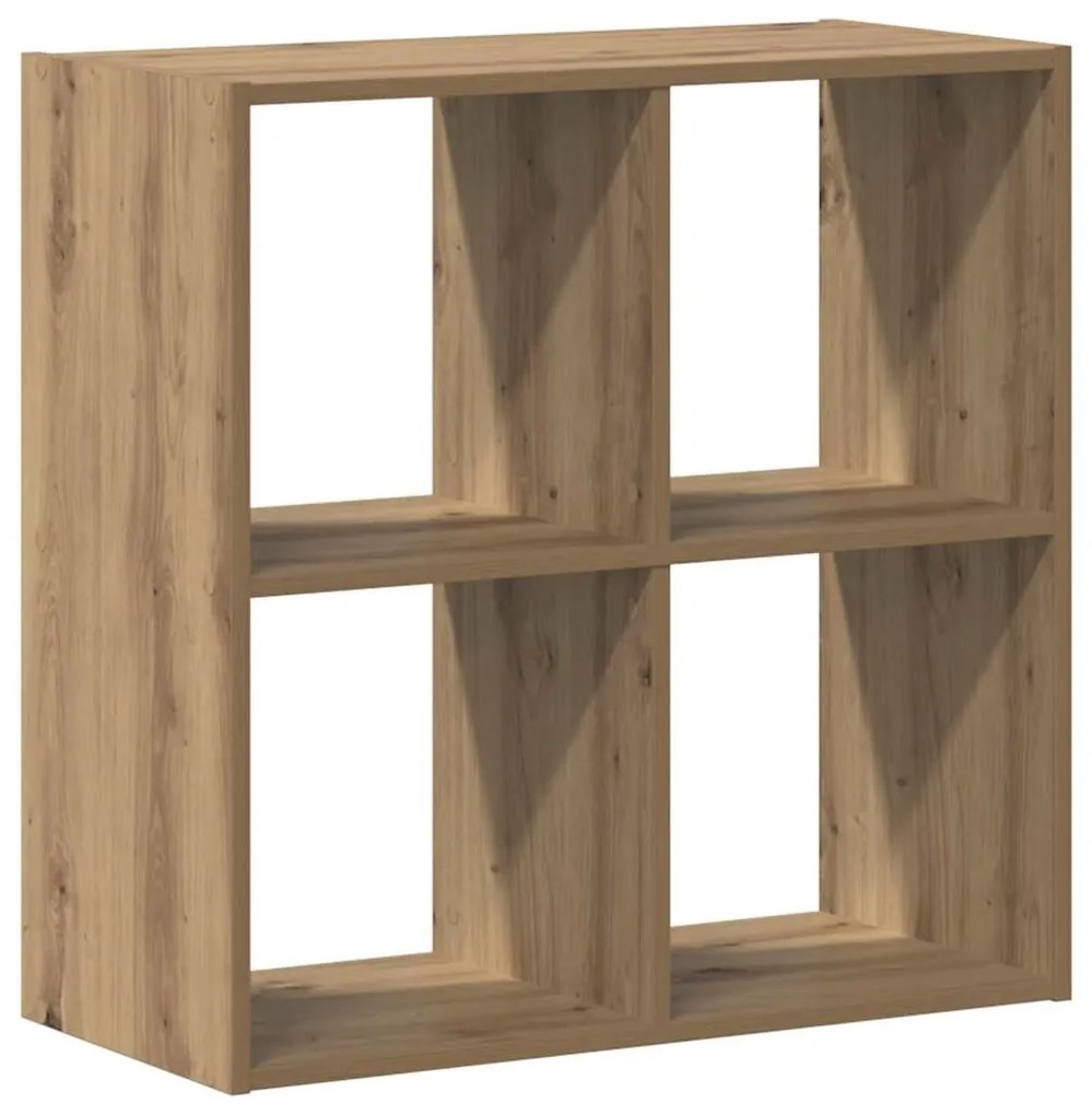 vidaXL Βιβλιοθήκη Αρτισιανή Δρυς 68,5x32x68,5 εκ. Επεξεργασμένο Ξύλο