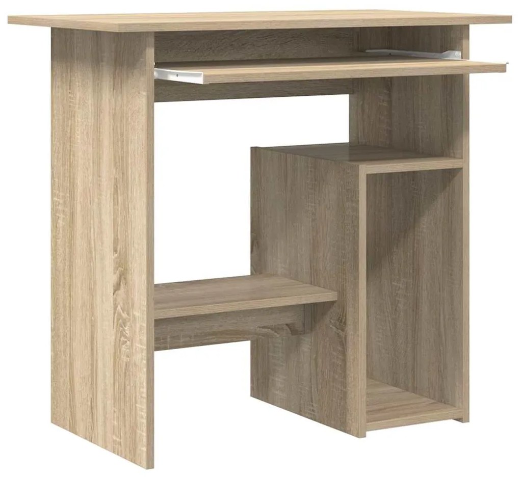 vidaXL Γραφείο Χρώμα Sonoma Δρυς 80 x 45 x 74 εκ. από Επεξ. Ξύλο