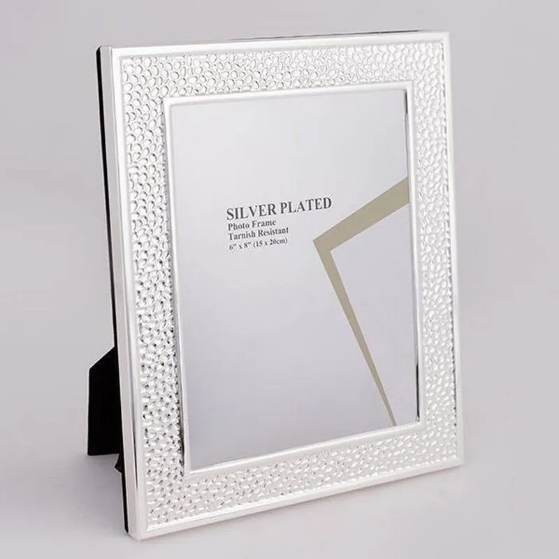 Κορνίζα Μεταλλική Επάργυρη 756-10046 15x20cm Silver Estheti Home Metal