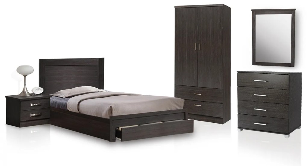 ΣΕΤ ΚΡΕΒΑΤΟΚΑΜΑΡΑΣ 5 ΤΕΜΑΧΙΩΝ ΣΕ ZEBRANO HM11337.01