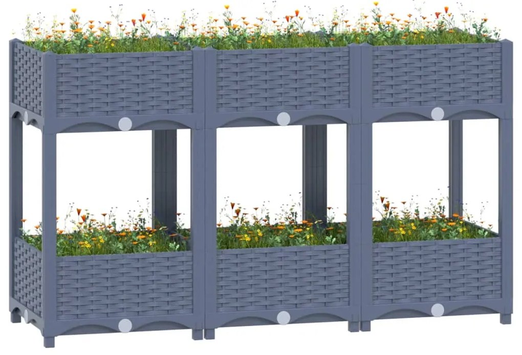 vidaXL Ζαρντινιέρα 120 x 40 x 71 εκ. από Πολυπροπυλένιο