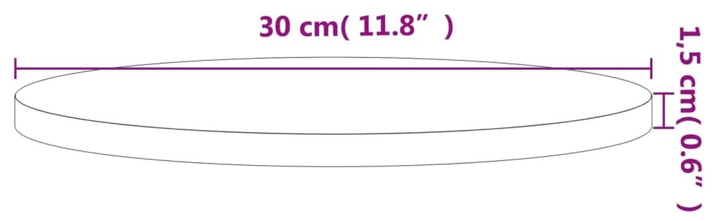 ΕΠΙΦΑΝΕΙΑ ΤΡΑΠΕΖΙΟΥ ΣΤΡΟΓΓΥΛΗ Ø30X1,5 ΕΚ. ΜΑΣΙΦ ΞΥΛΟ ΟΞΙΑΣ 355927