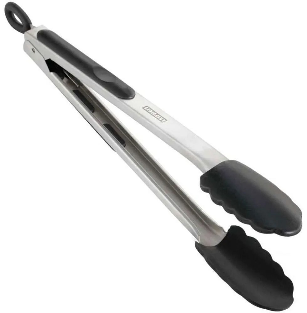 Λαβίδα A.Barbecue 3083 31cm Inox-Black Leifheit Steel,Siliecone