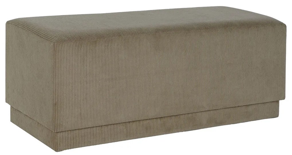 Σκαμπό DKD Home Decor Καφέ πολυεστέρας Ξύλο MDF 100 x 40 x 40 cm