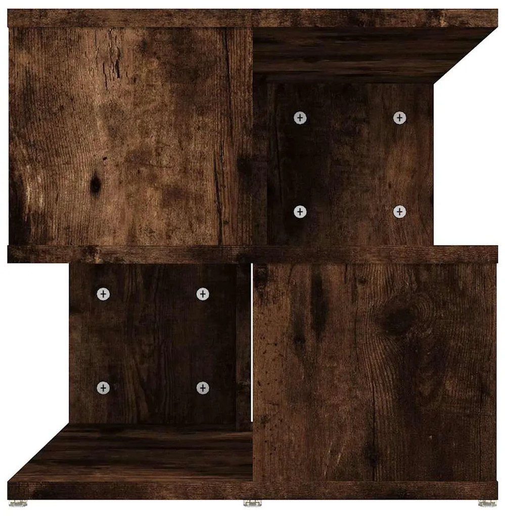 vidaXL Βοηθητικό Τραπέζι Καπνιστή Δρυς 40x40x40 εκ. Επεξεργασμένο Ξύλο
