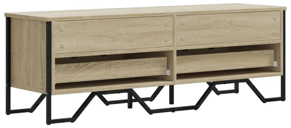 vidaXL Έπιπλο Τηλεόρασης Sonoma Δρυς 122x34x41 εκ. Επεξεργασμένο Ξύλο