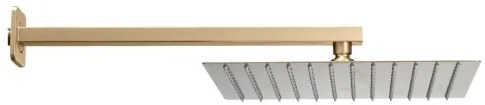 VEVOR Shower Faucet Set 10&quot; Square Rain Shower Head and Hand Set Brushed Gold