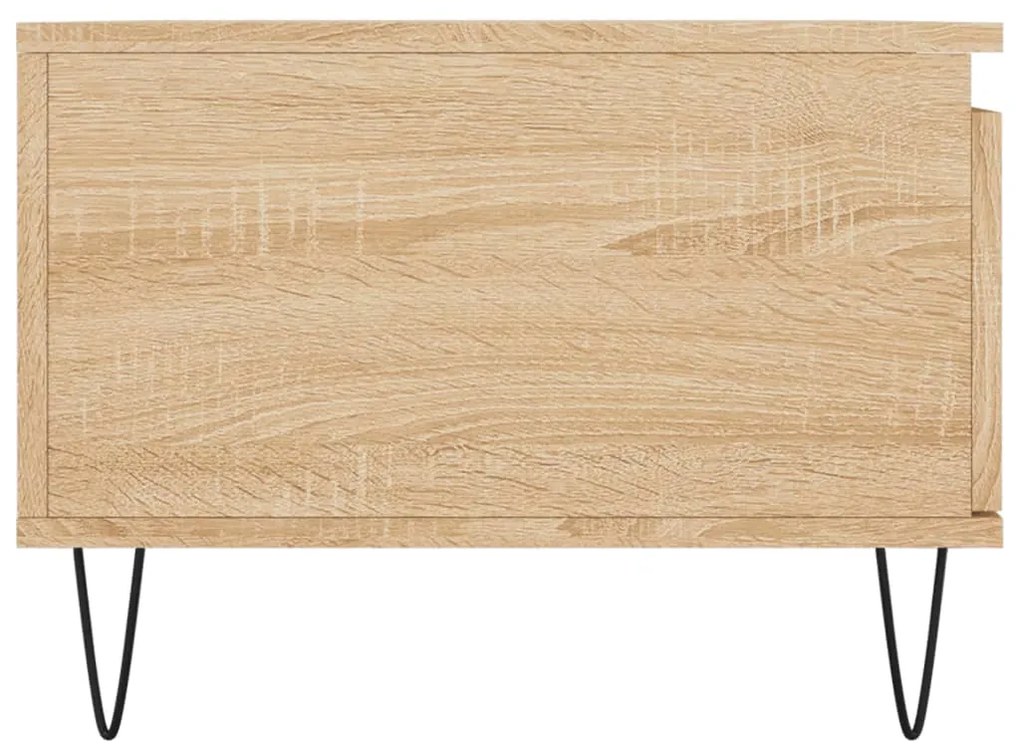vidaXL Τραπεζάκι Σαλονιού Sonoma Δρυς 90x50x36,5 εκ. Επεξεργασμ. Ξύλο