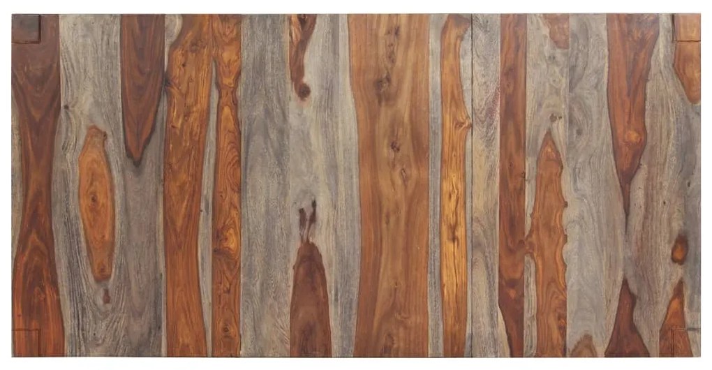 vidaXL Τραπεζαρία Γκρι 180 x 90 x 76 εκ. από Μασίφ Ξύλο Ακακίας