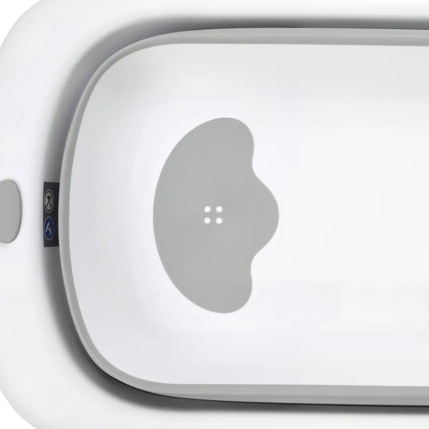 Πτυσσόμενη Μπανιέρα Dino 83cm με Θερμόμετρο Grey 10131000003  Lorelli