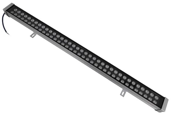 05119 GloboStar® GLOBOSTAR® WASHER-MOZA 05119 Μπάρα Φωτισμού Wall Washer LED 72W 8640lm 10-30° DC 24V Αδιάβροχο IP66 Μπλε Dimmable - Γκρι Ανθρακί - Μ100 x Π7.4 x Υ7cm - 3 Χρόνια Εγγύηση