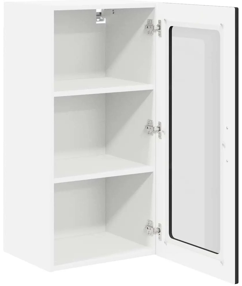 vidaXL Κρεμαστό ντουλάπι κουζίνας με ράφι 2 pcs Μαύρο 40 x 31 x 80 εκ.