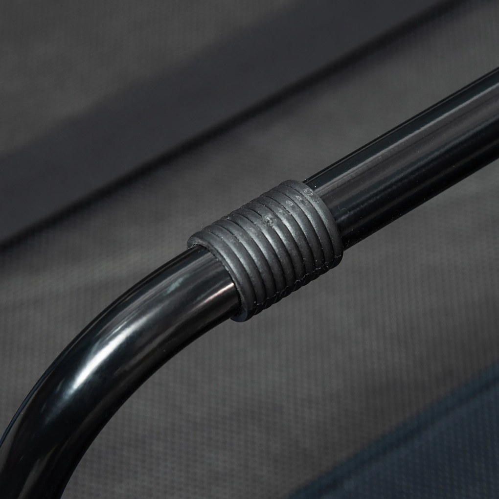 PawHut Κρεβάτι σκύλου, αναδιπλούμενο, κρεβάτι σκύλου εξωτερικού χώρου, υπερυψωμένο, 122 cm x 92 cm x 23 cm, μπλε + μαύρο