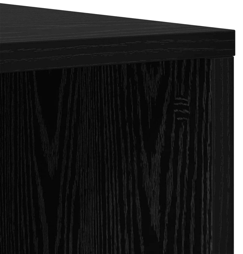 vidaXL Σετ επίπλου τηλεόρασης 2 pcs Μαύρη Δρυς 107 x 35 x 37 cm