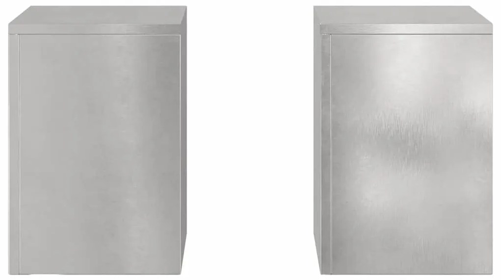 vidaXL Στήριξη φυτών 2 pcs Ασημί 24 x 24 x 35 εκ. Ανοξείδωτο ατσάλι