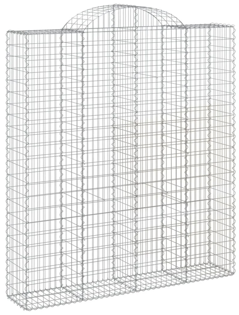 vidaXL Συρματοκιβώτια Τοξωτά 14 τεμ. 200x50x220/240 εκ. Γαλβαν. Ατσάλι