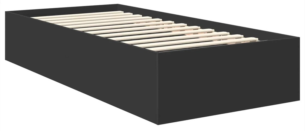 vidaXL Σκελετός Κρεβατιού Μαύρο 120 x 200 cm Επεξεργασμένο ξύλο