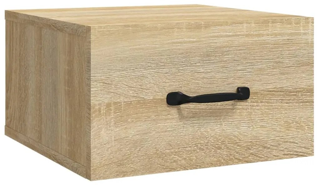 vidaXL Κομοδίνα Επιτοίχια Sonoma Δρυς 35 x 35 x 20 εκ.