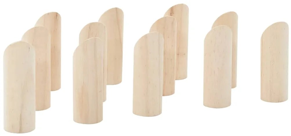 vidaXL Σετ Παιχνιδιού Kubb 13 Τεμ. με Θήκη Μεταφοράς Μασίφ Ξύλο Πεύκου