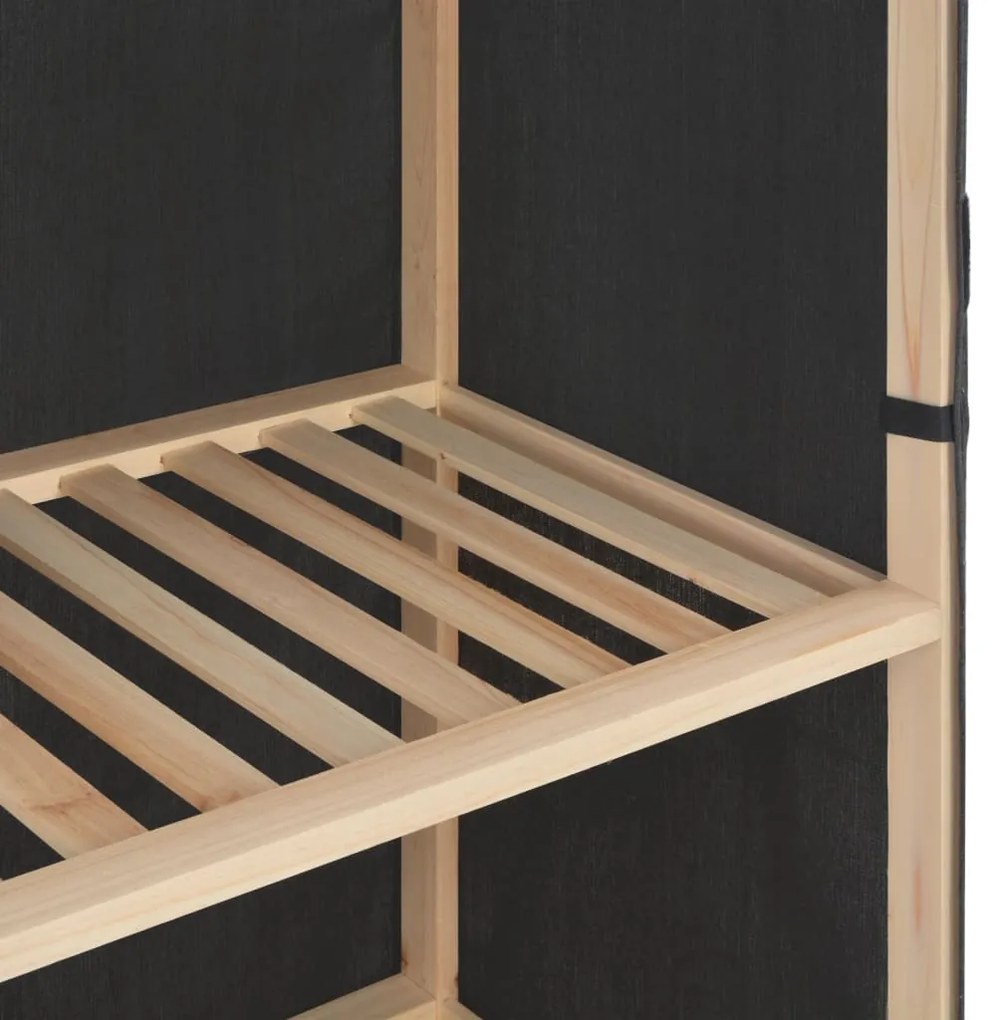 vidaXL Ντουλάπα Γκρι 79 x 40 x 170 εκ. Υφασμάτινη