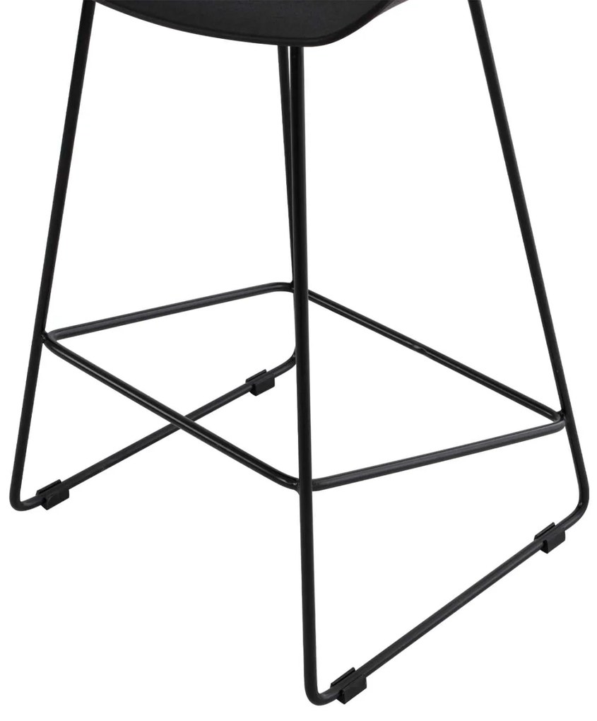 ΣΚΑΜΠΟ ΜΠΑΡ HM9299.02, ΜΑΥΡΟ, ΜΕΣΑΙΟΥ ΥΨΟΥΣ, 44x44x74 εκ.