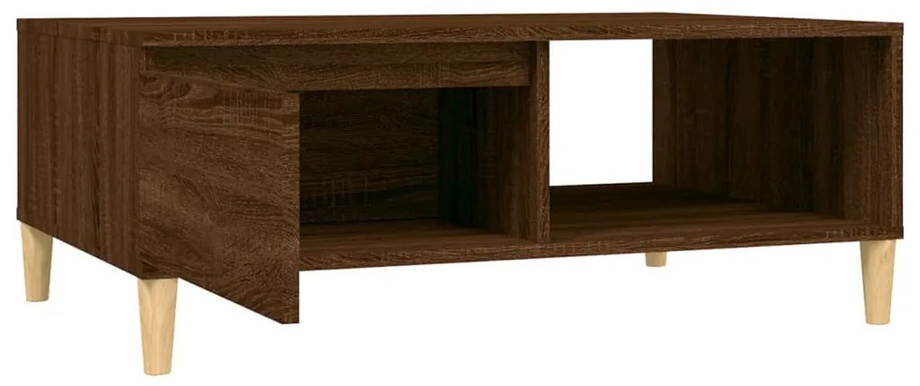 vidaXL Τραπεζάκι Σαλονιού Καφέ Δρυς 90x60x35εκ. από Επεξεργασμ. Ξύλο
