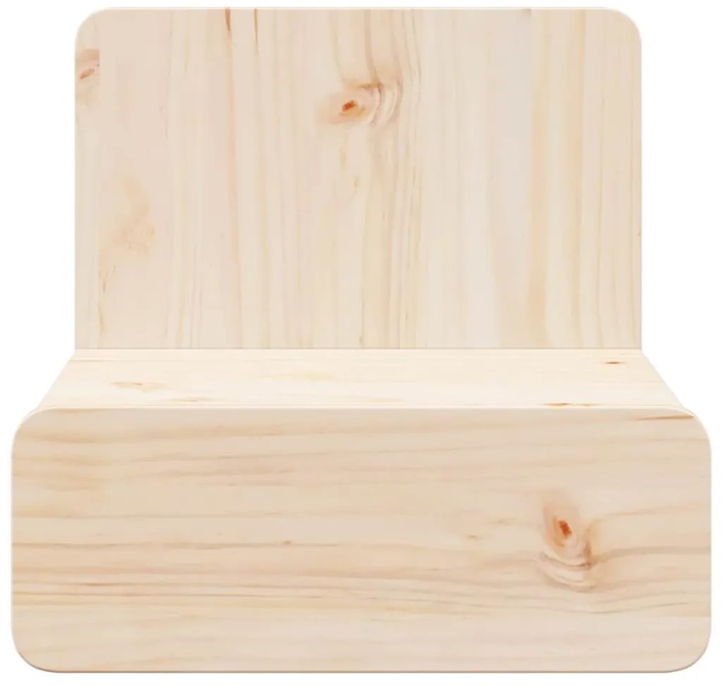 vidaXL Κομοδίνο με συρτάρι Καφέ 44 x 32.5 x 40 εκ. Μασίφ ξύλο πεύκου