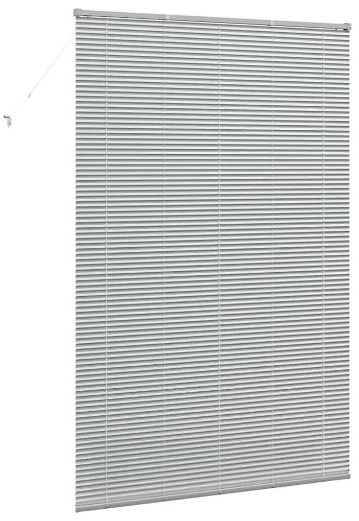 vidaXL Ρολό Παραθύρου με κουρτίνες Ασημί Αλουμίνιο