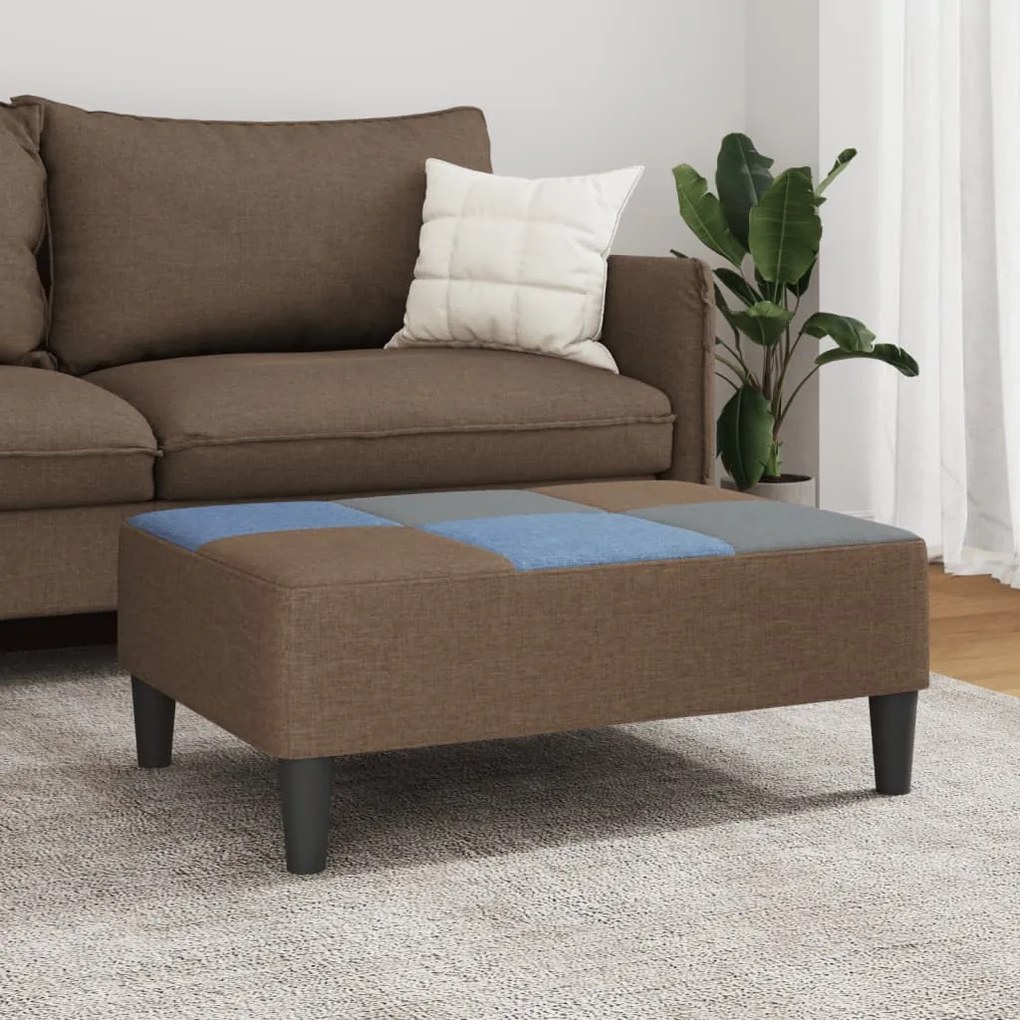 vidaXL Υποπόδιο με Σχέδιο Patchwork 77x55x31 εκ. Υφασμάτινο