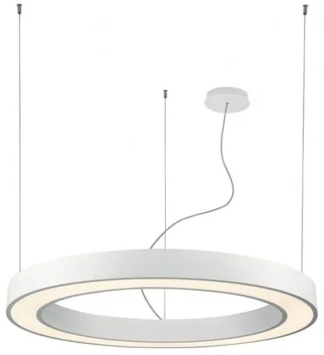 Κρεμαστό Φωτιστικό Οροφής LED 88W 4000Κ Push Dimming Φ120cm Ring Viokef 3915-0012-4-W-D4 Λευκό