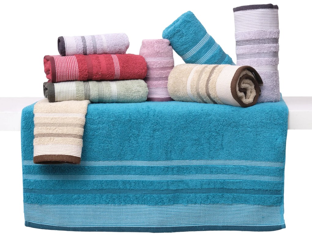 Πετσέτα Προσώπου 50x100 Χαβάη Πετρόλ Viopros