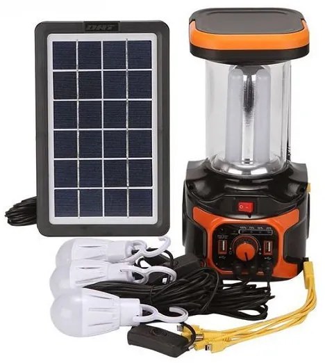 Ηλιακό σύστημα φωτισμού + powerbank + ηχείο AT-9016