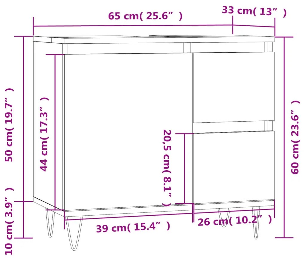 ΝΤΟΥΛΑΠΙ ΜΠΑΝΙΟΥ ΛΕΥΚΟ 65 X 33 X 60 ΕΚ. ΑΠΟ ΕΠΕΞΕΡΓΑΣΜΕΝΟ ΞΥΛΟ 831604