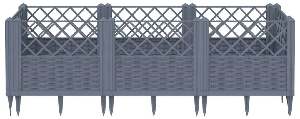 ΖΑΡΝΤΙΝΙΕΡΑ ΜΕ ΠΑΣΣΑΛΟΥΣ ΓΚΡΙ 123,5X43,5X43,5ΕΚ. ΠΟΛΥΠΡΟΠΥΛΕΝΙΟ 368019