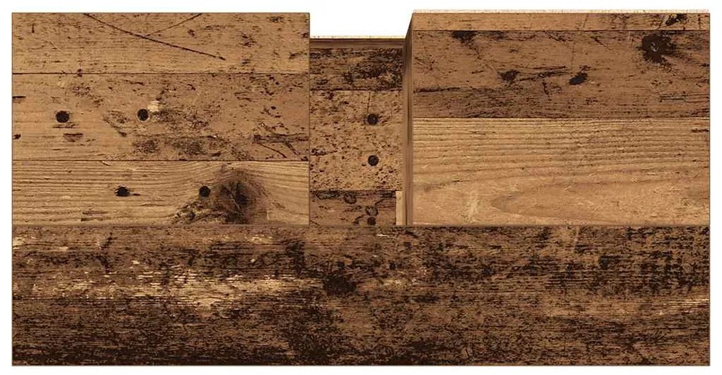 vidaXL Ντουλάπι μπάνιου Παλιό ξύλο 65x33x60 cm Κατασκευασμένο ξύλο