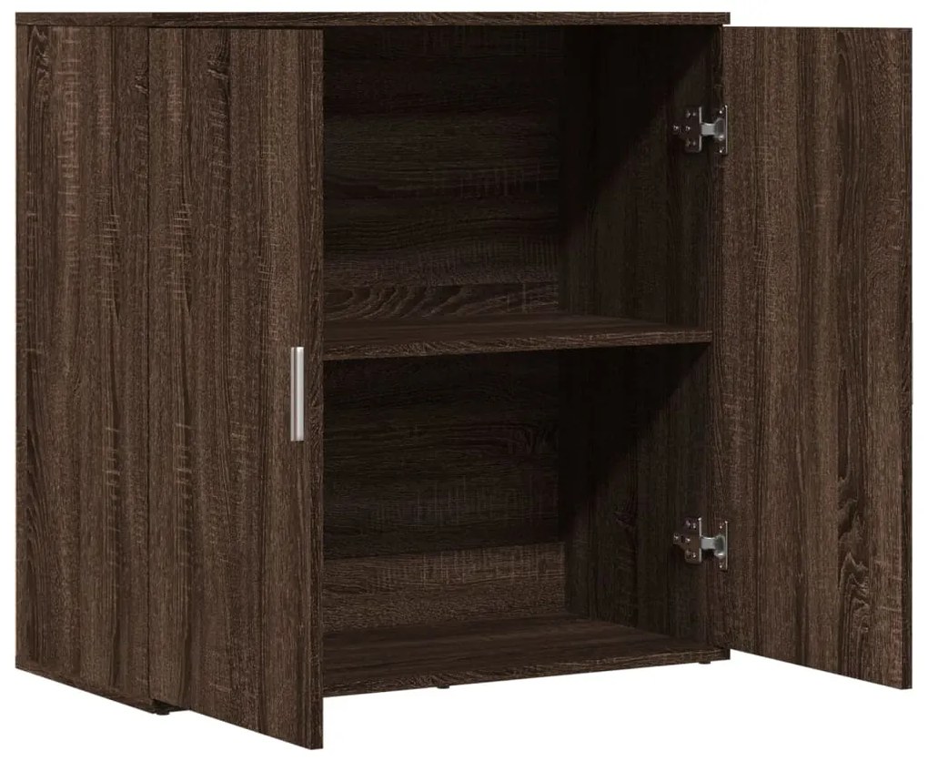 vidaXL Βοηθητικό Ντουλάπι Καφέ Δρυς 79x38x80εκ. από Επεξεργασμένο Ξύλο