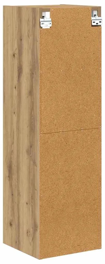 vidaXL Κρεμαστό ντουλάπι με αποθήκευση Artisan Oak 30 x 29,5 x 100 εκ.