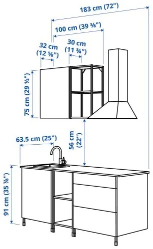 ENHET κουζίνα 393.374.16