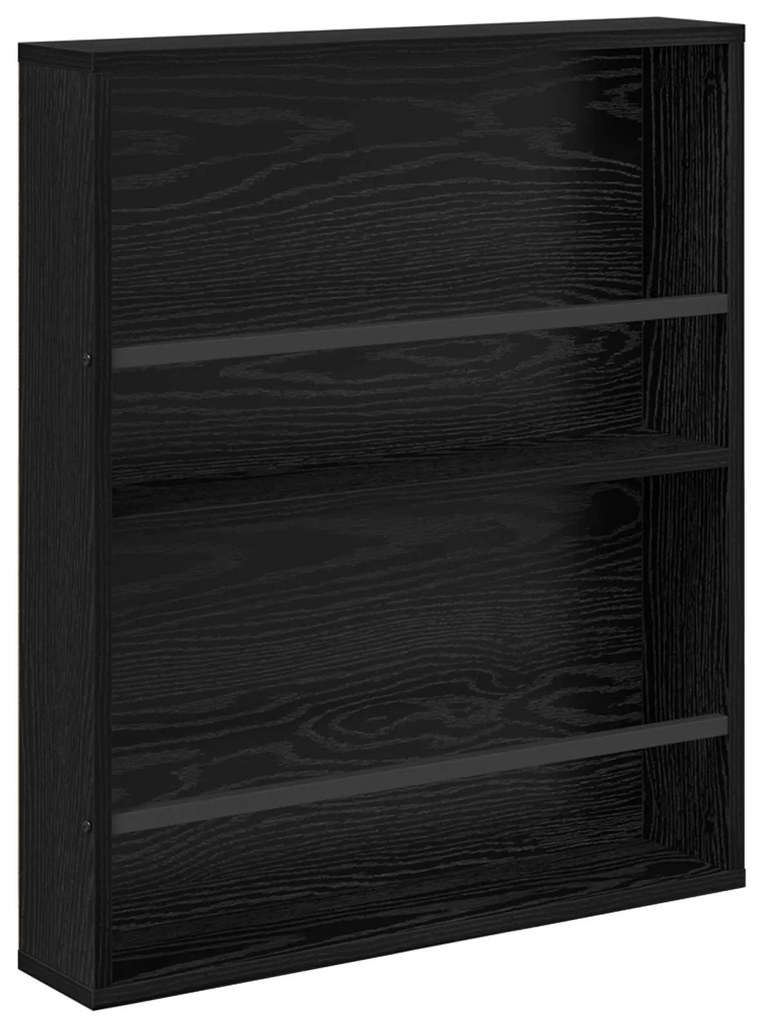 vidaXL Ράφι Περιοδικών με ράφι 2 pcs Μαύρη Οξυά 60 x 12 x 70 εκ