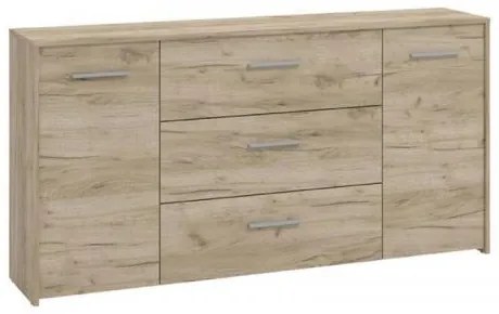 ΚΟΜΟΤΑ-ΜΠΟΥΦΕΣ GARONA 3K3F GREY OAK ΧΡΩΜΑ 158x33x80,5εκ 11012276