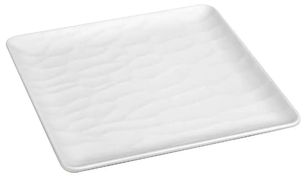 Πιάτο Ρηχό Wavy Matte MLW347K72-6 18x18cm White Espiel Μελαμίνη