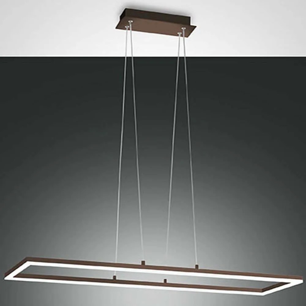 Φωτιστικό Οροφής Bard 3394-45-361 92x32x200cm Dim Led 5180lm 52W Corten Fabas Luce