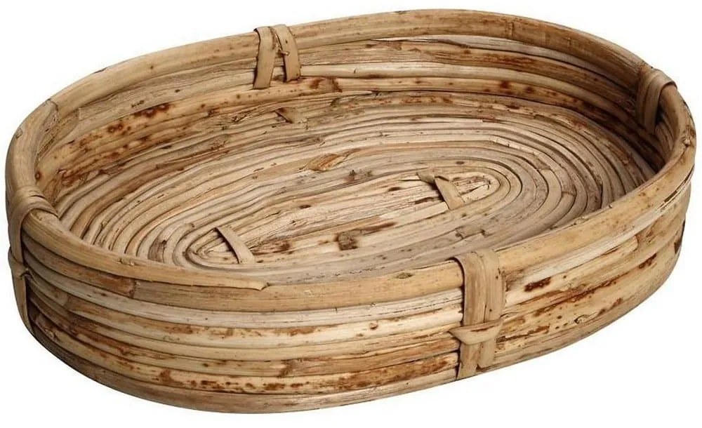 Ψωμιέρα Οβάλ L Kag142 30X20X8cm Natural Espiel Wood